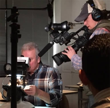 Film crew with Appraiser