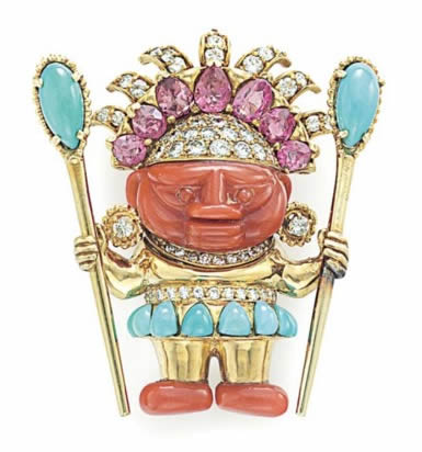Donald Claflin pre-Colombian brooch
