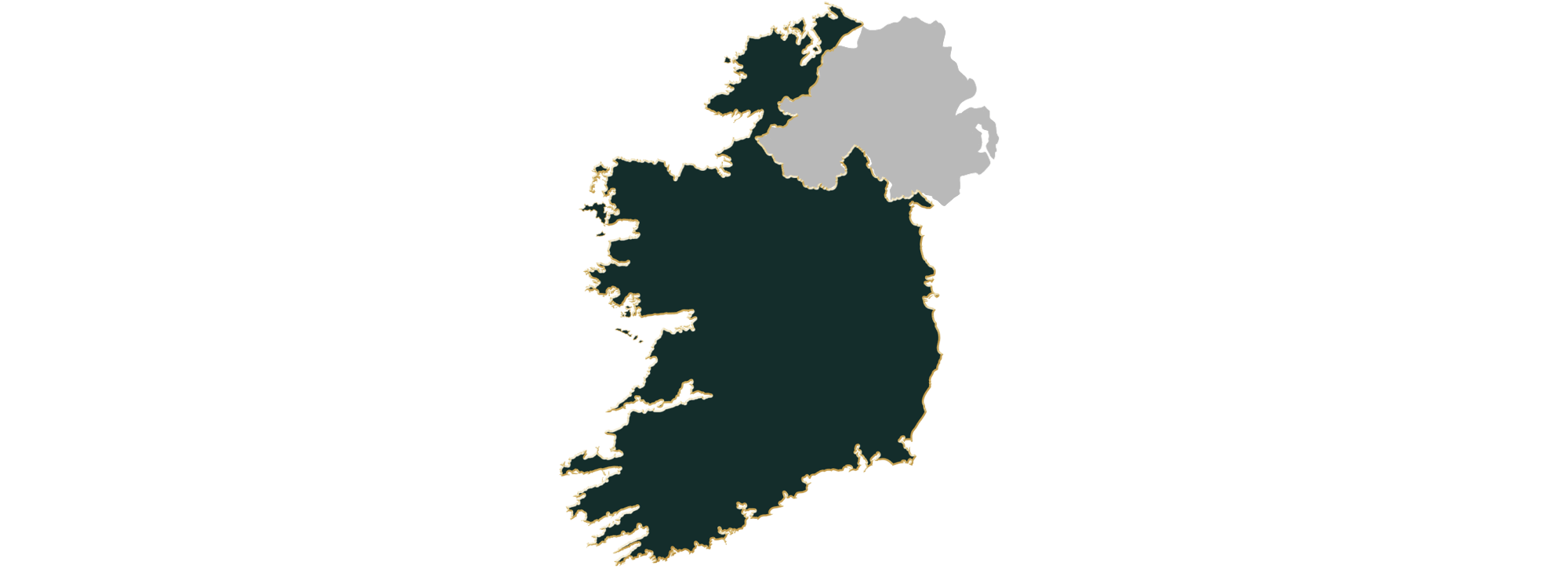 Map showing the location of jewellers in Ireland