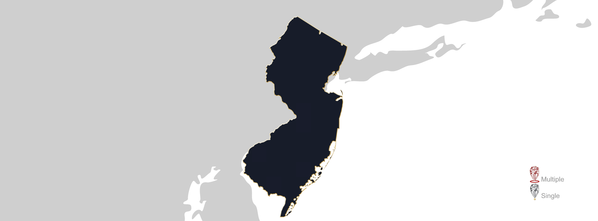 New Jersey map