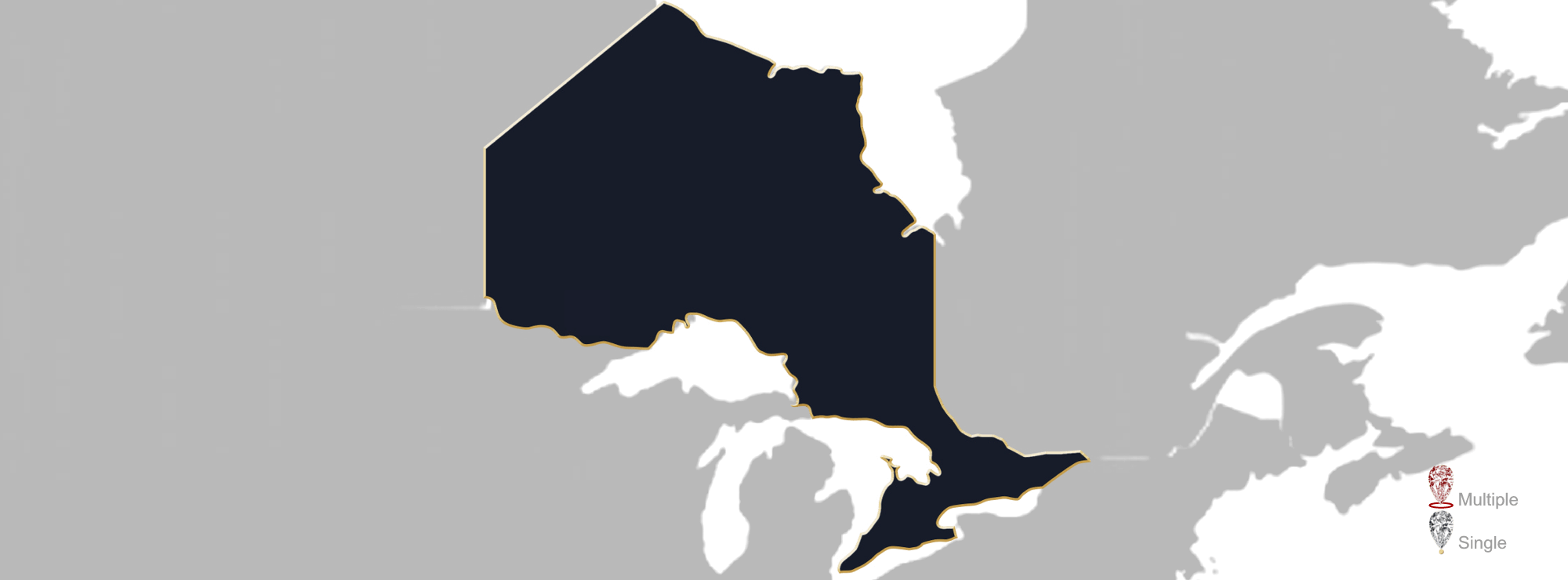 Map of Ontario