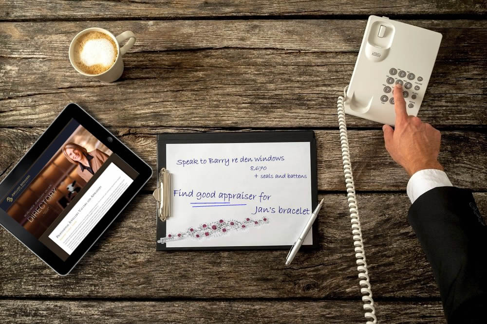 Image of a man phoning JAW